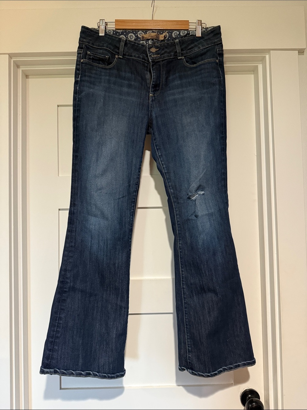 PAIGE Dark Blue Flare Jeans